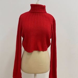 Red Turtleneck Sweater